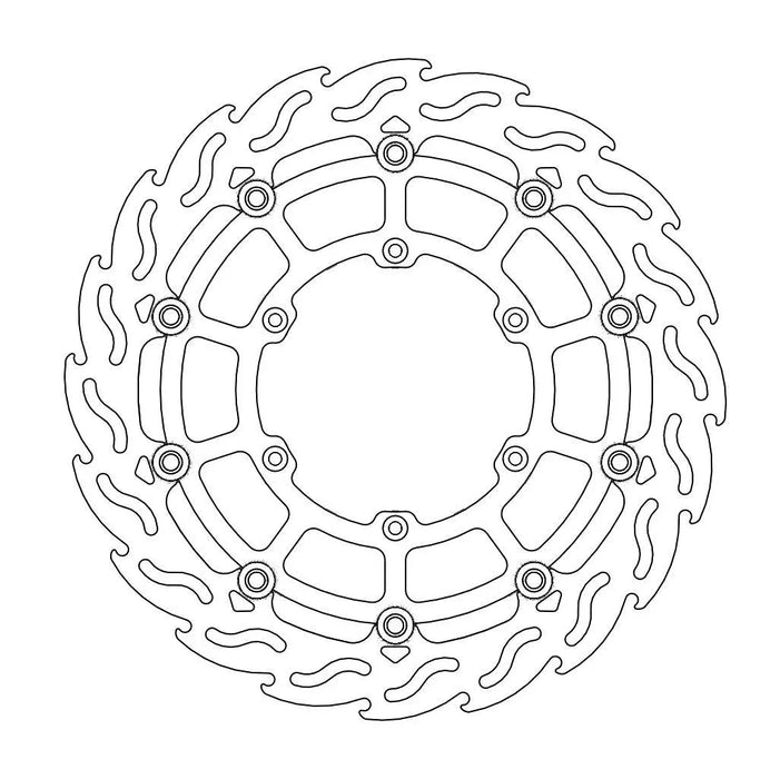 BRAKE DISC FRONT MOTO MASTER FLAME OVERSIZE 320MM KAWASAKI YAMAHA - LX2001 - Homewares, Outdoor, Phone Accessories, Cases, Speakers, Headphones + More -