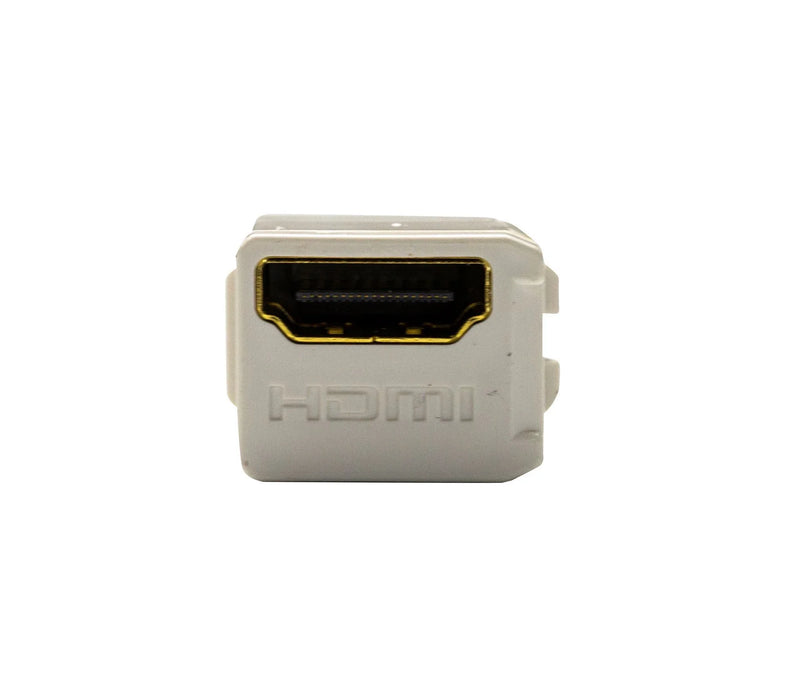 DYNAMIX HDMI 2.0 Keystone Coupler Length 19.2mm, Gold-Plated, WHITE - LX2001 - Homewares, Outdoor, Phone Accessories, Cases, Speakers, Headphones + More -