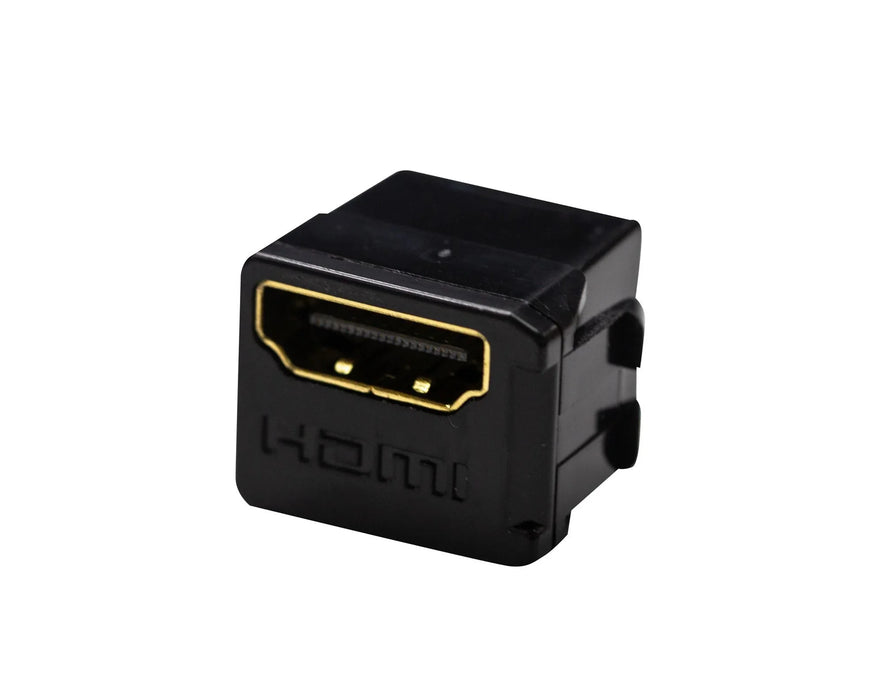 DYNAMIX HDMI 2.0 Keystone Coupler Length 19.2mm, Gold-Plated, BLACK - LX2001 - Homewares, Outdoor, Phone Accessories, Cases, Speakers, Headphones + More -