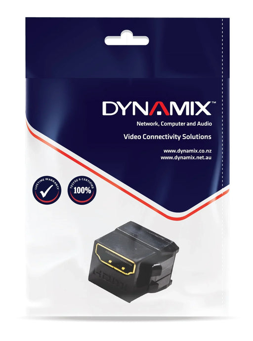 DYNAMIX HDMI 2.0 Keystone Coupler Length 19.2mm, Gold-Plated, BLACK - LX2001 - Homewares, Outdoor, Phone Accessories, Cases, Speakers, Headphones + More -