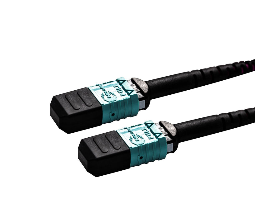 100M OM4 MPO ELITE Trunk Multimode Fibre Cable POLARITY A Straight Through Cable