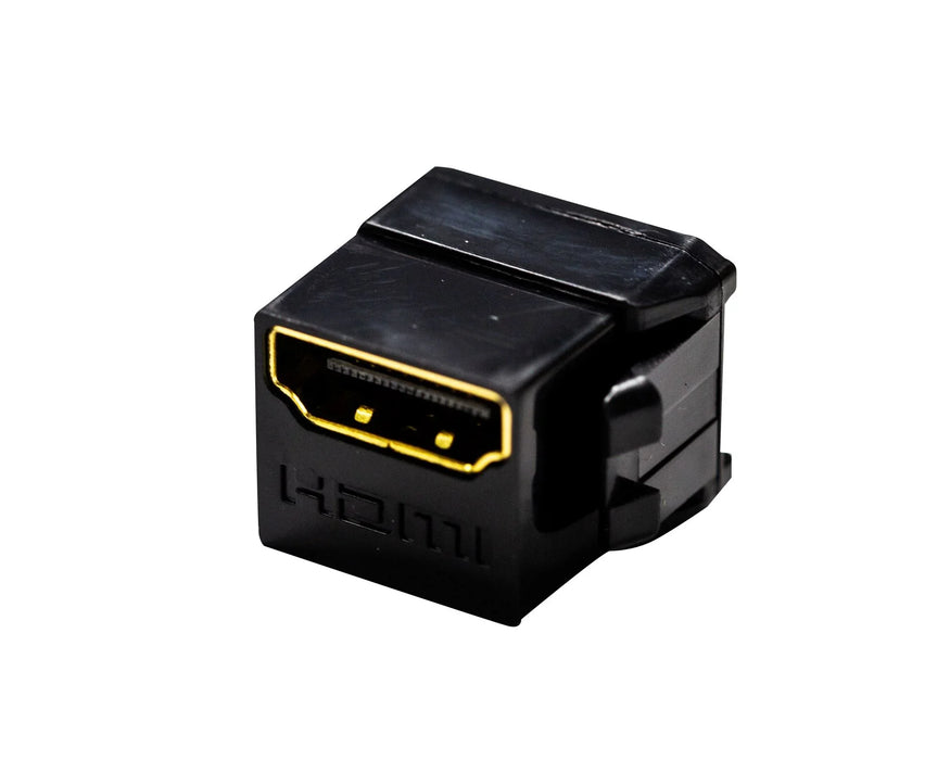 DYNAMIX HDMI 2.0 Keystone Coupler Length 19.2mm, Gold-Plated, BLACK - LX2001 - Homewares, Outdoor, Phone Accessories, Cases, Speakers, Headphones + More -