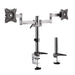BRATECK 13"-27" Dual Monitor Desk Mount. Max load 8kg per arm. Extend, Tilt and
