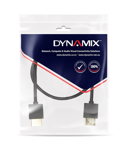DYNAMIX 1.5M HDMI BLACK Nano High Speed With Ethernet Cable Designed UHD Display - LX2001 - Homewares, Outdoor, Phone Accessories, Cases, Speakers, Headphones + More -