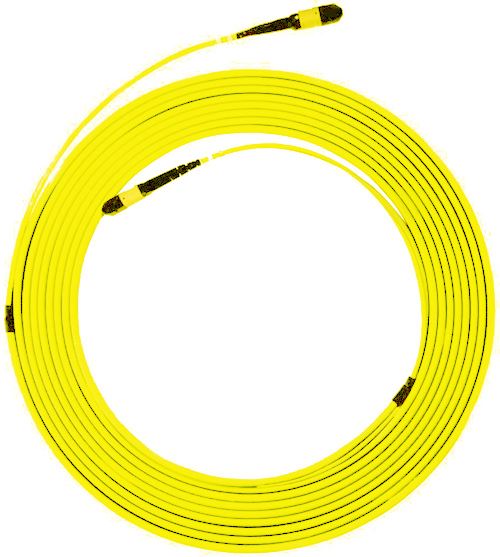 15M MPO APC ELITE Trunk Single-mode Fibre Cable. POLARITY C Crossed Trunk Cable