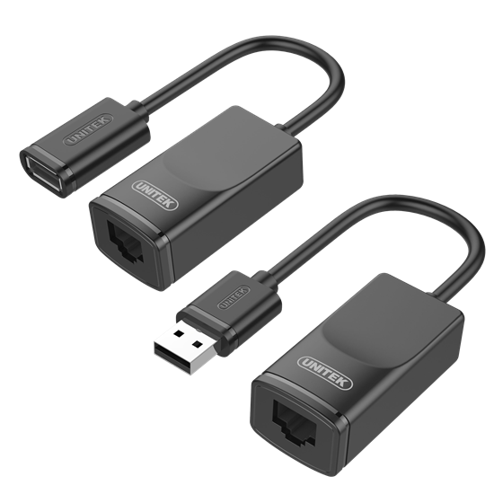 UNITEK USB 1.1 Extension Over RJ45 up to 60m. Use Cat.5; Cat.5e or Cat.6 RJ45 LA