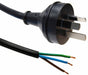 DYNAMIX 3M 3-Pin Plug to Bare End, 3 Core 1mm Cable, Black Colour SAA Approved