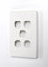 AMDEX Switch Plate ONLY. 5 Gang WPC Series Wall Face Full Cover Plate. (Accepts - LX2001 - Homewares, Outdoor, Phone Accessories, Cases, Speakers, Headphones + More -