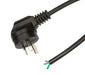 DYNAMIX 3M 3-Pin Right Angled Plug Bare End 3 Core 1mm Cable Black SAA Approved - LX2001 - Homewares, Outdoor, Phone Accessories, Cases, Speakers, Headphones + More -