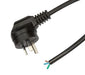 DYNAMIX 2M 3-Pin Right-Angled Plug Bare End 3 Core 1mm Cable Colour SAA Approved