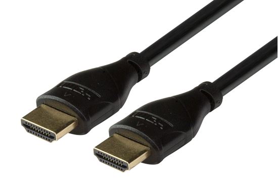 DYNAMIX 0.5m HDMI 10Gbs Slimline High-Speed Cable with Ethernet 4K2K@24/30Hz