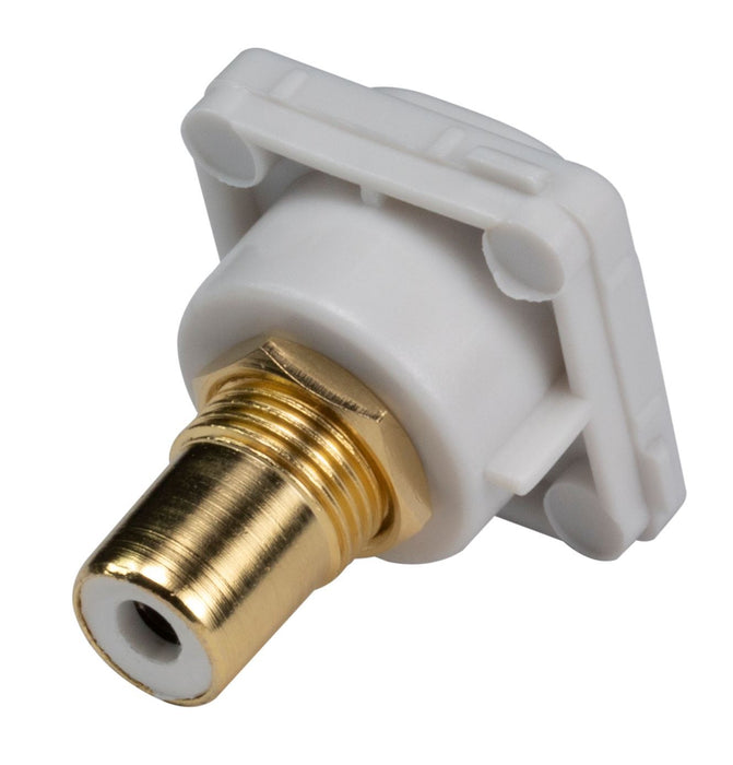 AMDEX White RCA to RCA Jack. Gold Plated
