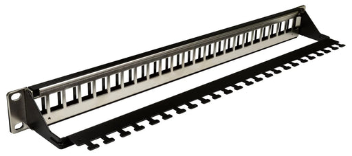 DYNAMIX Horizontal 19'' 1RU Unloaded 24 Port UTP Patch Panel, Keystone Inserts, - LX2001 - Homewares, Outdoor, Phone Accessories, Cases, Speakers, Headphones + More -