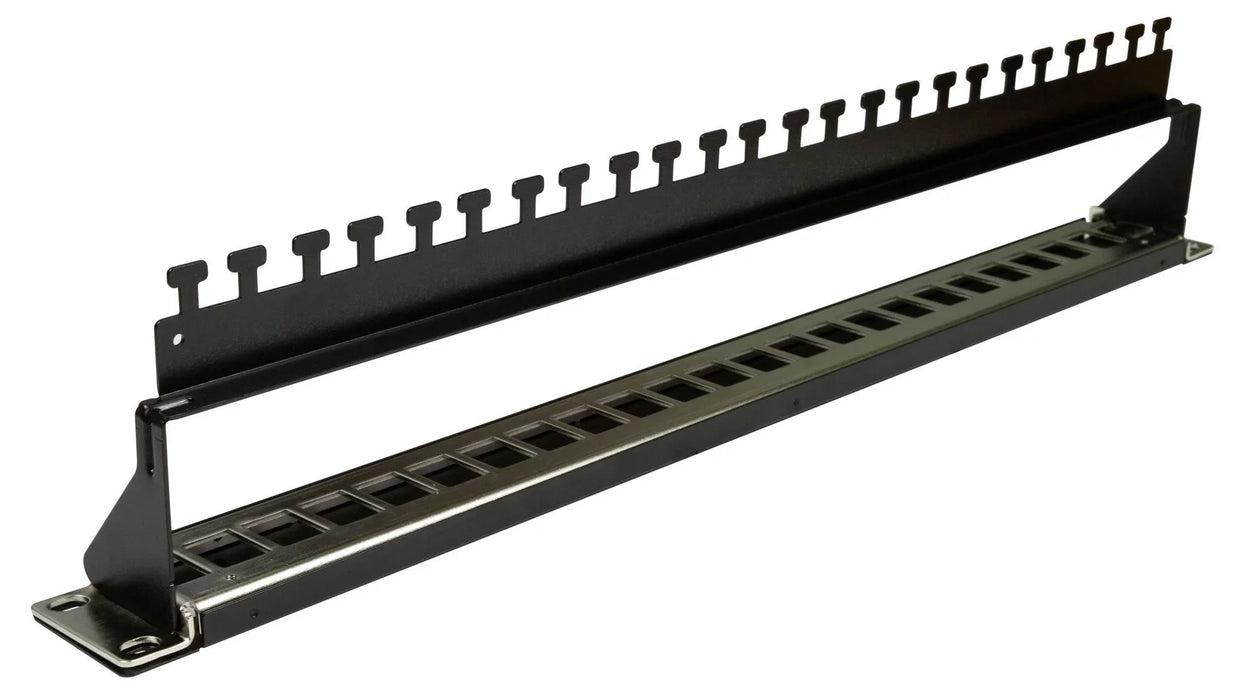 DYNAMIX Horizontal 19'' 1RU Unloaded 24 Port UTP Patch Panel, Keystone Inserts, - LX2001 - Homewares, Outdoor, Phone Accessories, Cases, Speakers, Headphones + More -
