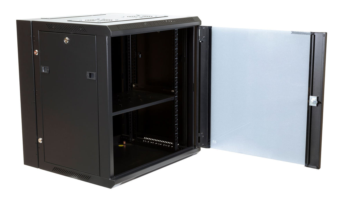 DYNAMIX 12RU Universal Swing Wall Mount Cabinet. Removable Rackmount supplied wi