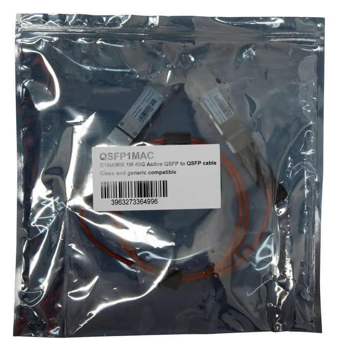 DYNAMIX 10m 40G Active QSFP to QSFP cable. Cisco and generic compatible. - LX2001 - Homewares, Outdoor, Phone Accessories, Cases, Speakers, Headphones + More -