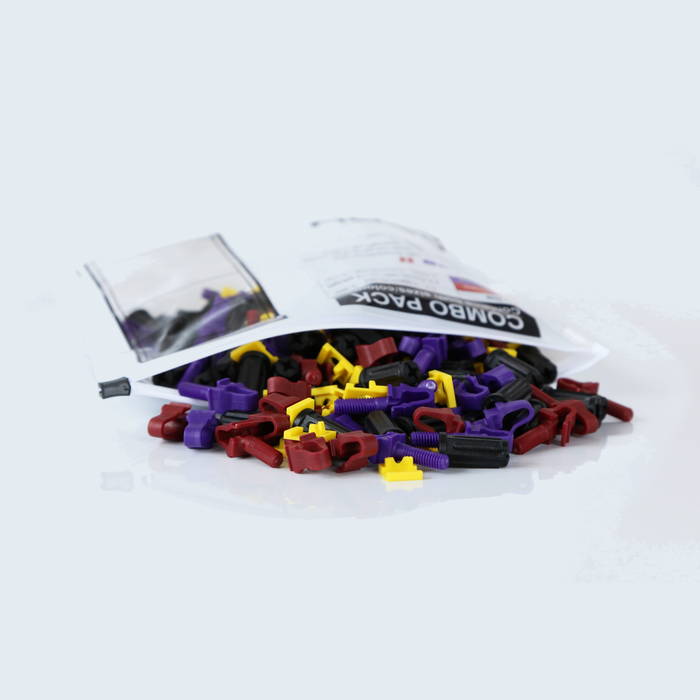 RACKSTUDS Series II Combo-pack with 40 sets of each Size/Colour. Smart Rack Moun