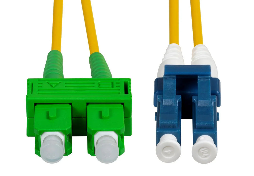 DYNAMIX 10M SCAPC/LC Single mode G657A1 Duplex Fibre Lead LSZH Yellow Jacket - LX2001 - Homewares, Outdoor, Phone Accessories, Cases, Speakers, Headphones + More -