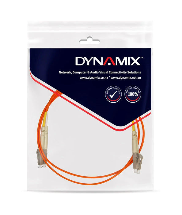 DYNAMIX 5M 62.5u LC/LC OM1 Fibre Lead (Duplex, Multimode) Orange LSZH Jacket - LX2001 - Homewares, Outdoor, Phone Accessories, Cases, Speakers, Headphones + More -