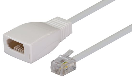 DYNAMIX 0.08m Cable-BT Socket to RJ11 Plug (for Phone to Modem Connection)