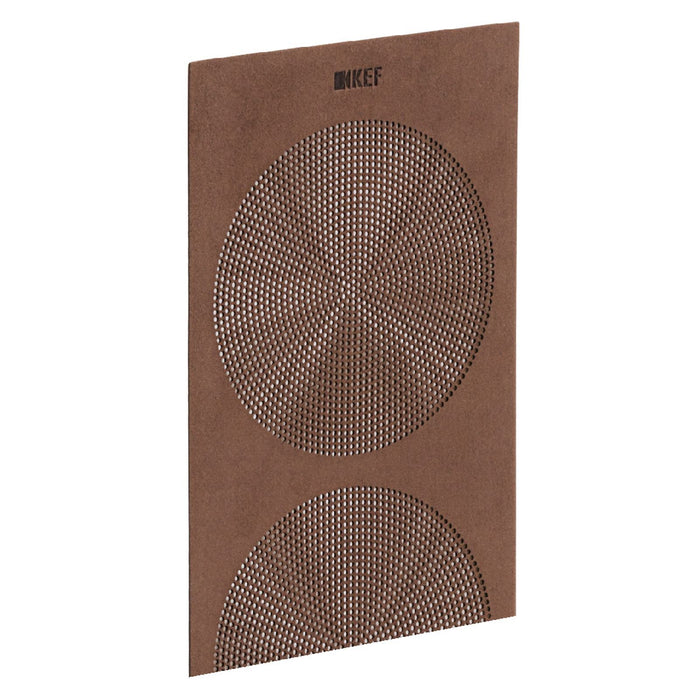 KEF Microfibre Grilles to fit KEF R11. Colour - Brown. SOLD AS A PAIR