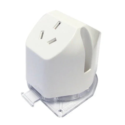 TRADESAVE Double Plug Base Socket. (4 TERMINALS). Bright white. Heat Treated Pla - LX2001 - Homewares, Outdoor, Phone Accessories, Cases, Speakers, Headphones + More -