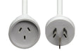 DYNAMIX 2M 240v 10A Standard Duty Power Extension Lead (3 Core 1.0mm) White - LX2001 - Homewares, Outdoor, Phone Accessories, Cases, Speakers, Headphones + More -