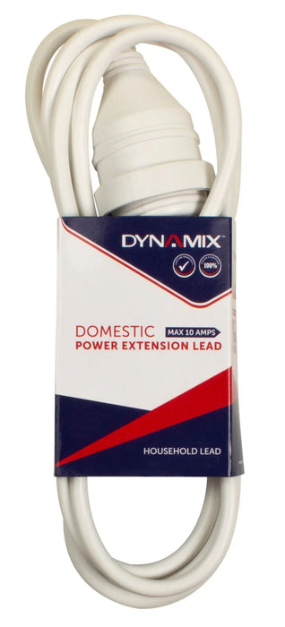 DYNAMIX 7M 240v 10A Standard Duty Power Extension Lead (3 Core 1.0mm) White - LX2001 - Homewares, Outdoor, Phone Accessories, Cases, Speakers, Headphones + More -