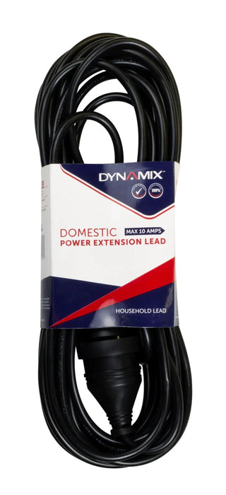 DYNAMIX 2M 240v 10A Standard Duty Power Extension Lead (3 Core 1.0mm) Black - LX2001 - Homewares, Outdoor, Phone Accessories, Cases, Speakers, Headphones + More -