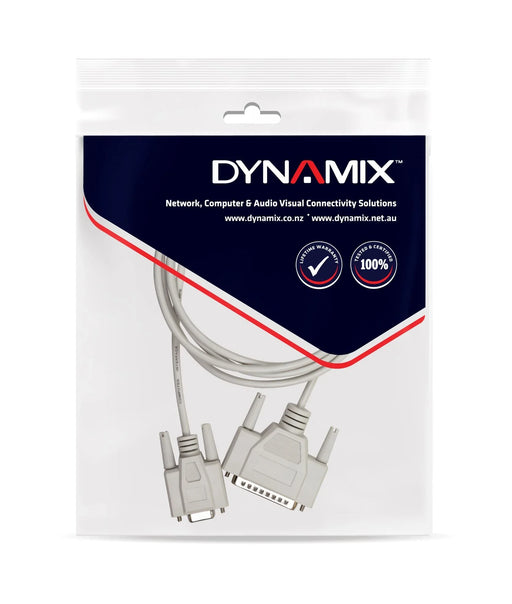 DYNAMIX 2m PC AT Serial Printer Cable - Moulded. DB9F/DB25M - LX2001 - Homewares, Outdoor, Phone Accessories, Cases, Speakers, Headphones + More -