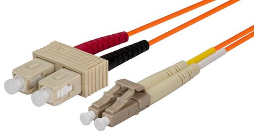 DYNAMIX 20M 62.5u LC/SC OM1 Fibre Lead (Duplex, Multimode) Orange LSZH Jacket