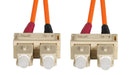DYNAMIX 2M 62.5u SC/SC OM1 Fibre Lead (Duplex, Multimode) Orange LSZH Jacket