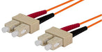 DYNAMIX 2M 62.5u SC/SC OM1 Fibre Lead (Duplex, Multimode) Orange LSZH Jacket