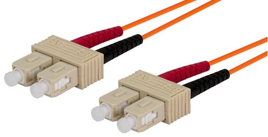 DYNAMIX 2M 62.5u SC/SC OM1 Fibre Lead (Duplex, Multimode) Orange LSZH Jacket