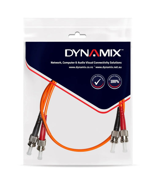 DYNAMIX 15M 62.5u ST/ST OM1 Fibre Lead (Duplex, Multimode) Orange LSZH Jacket - LX2001 - Homewares, Outdoor, Phone Accessories, Cases, Speakers, Headphones + More -