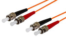 DYNAMIX 10M 62.5u ST/ST OM1 Fibre Lead (Duplex, Multimode) Orange LSZH Jacket