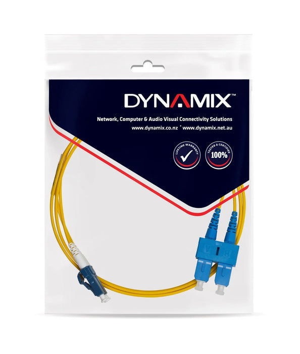 DYNAMIX 10M 9u LC/SC Duplex Single Mode G657A1 Bend Insensitive Fibre Lead - LX2001 - Homewares, Outdoor, Phone Accessories, Cases, Speakers, Headphones + More -