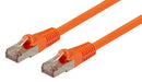 DYNAMIX 0.5m Cat6A S/FTP Orange Slimline Shielded 10G Patch Lead. 26AWG (Cat6 Au - LX2001 - Homewares, Outdoor, Phone Accessories, Cases, Speakers, Headphones + More -