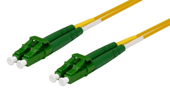 1M 9u LC APC/LC APC Duplex Single Mode G657A1 Bend Insensitive Fibre Lead Yellow