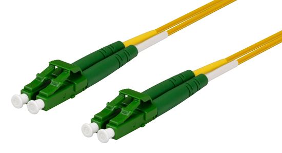 3M 9u LC APC/LC APC Duplex Single Mode G657A1 Bend Insensitive Fibre Lead Yellow
