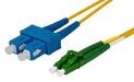 0.5M 9 LC APC/SC Duplex Single Mode G657A1 Bend Insensitive Fibre Lead Yellow