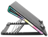 VERTUX Gaming Portable Height Adjustable RGB LED Cooling Pad with Fan Speed Cont
