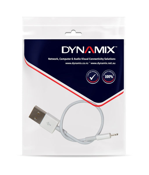 DYNAMIX 2m USB-A to Lightning Charge & Sync Cable. For Apple iPhone, iPad, iPad