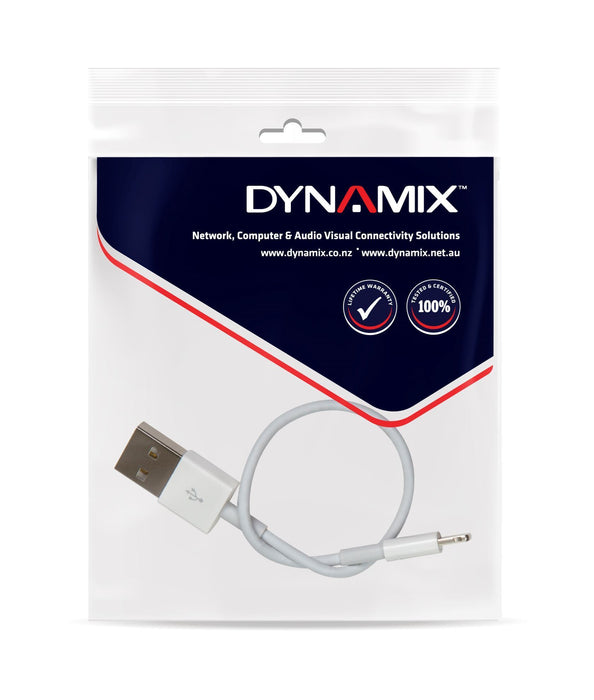 DYNAMIX 2m USB-A to Lightning Charge & Sync Cable. For Apple iPhone, iPad, iPad