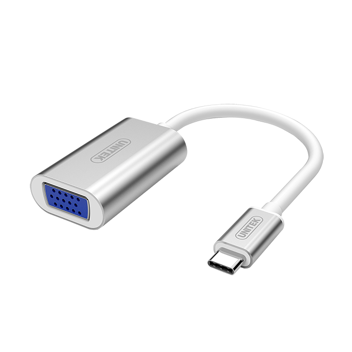 UNITEK USB-C to VGA Converter. Convert USB-C to VGA. Aluminuim Housing. Supports