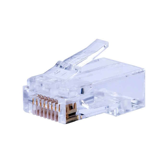 DYNAMIX Cat6 UTP push through plug, 3 prong, 50 u" 20pc pack. For solid & strand - LX2001 - Homewares, Outdoor, Phone Accessories, Cases, Speakers, Headphones + More -