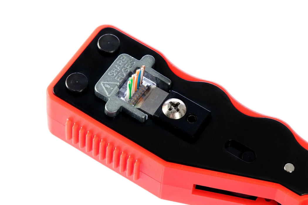 DYNAMIX Compact Push Through Crimper with Built-in Stripping & Cutting Blade. Bu - LX2001 - Homewares, Outdoor, Phone Accessories, Cases, Speakers, Headphones + More -