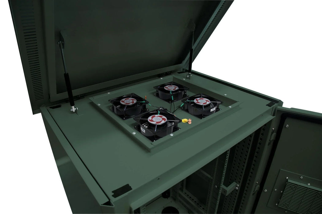 DYNAMIX 18RU Outdoor Freestanding Cabinet. (800 x 800 x 18U) IP45 rated. Angled - LX2001 - Homewares, Outdoor, Phone Accessories, Cases, Speakers, Headphones + More -