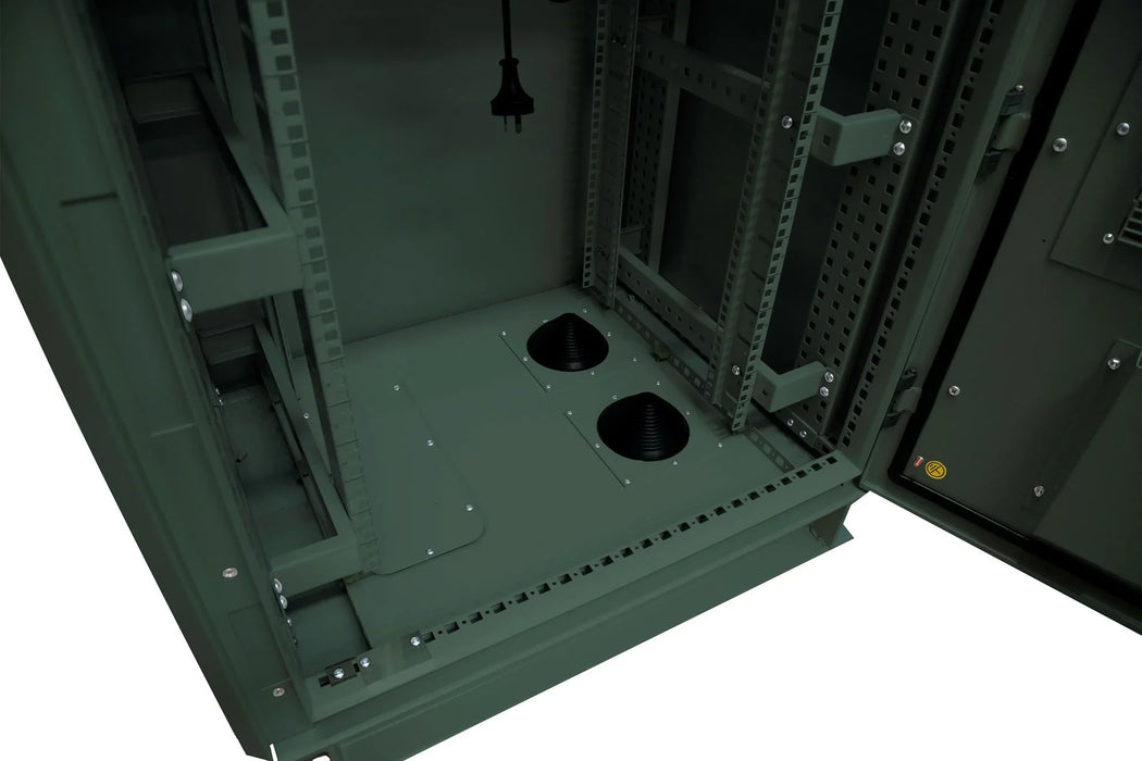 DYNAMIX 27RU Outdoor Freestanding Cabinet. (800 x 800 x 27U) IP45 rated. Angled - LX2001 - Homewares, Outdoor, Phone Accessories, Cases, Speakers, Headphones + More -