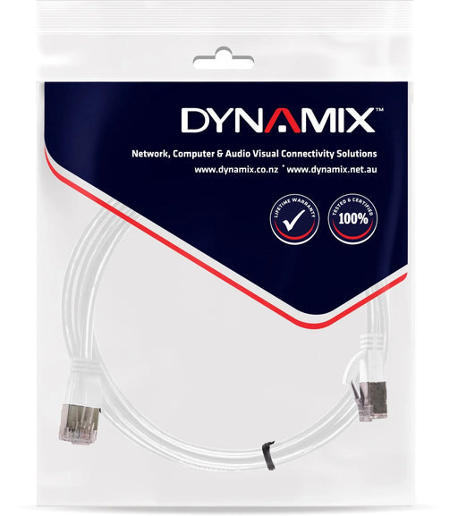 DYNAMIX 0.75m Cat6A S/FTP White Ultra-Slim Shielded 10G Patch Lead (34AWG) with - LX2001 - Homewares, Outdoor, Phone Accessories, Cases, Speakers, Headphones + More -
